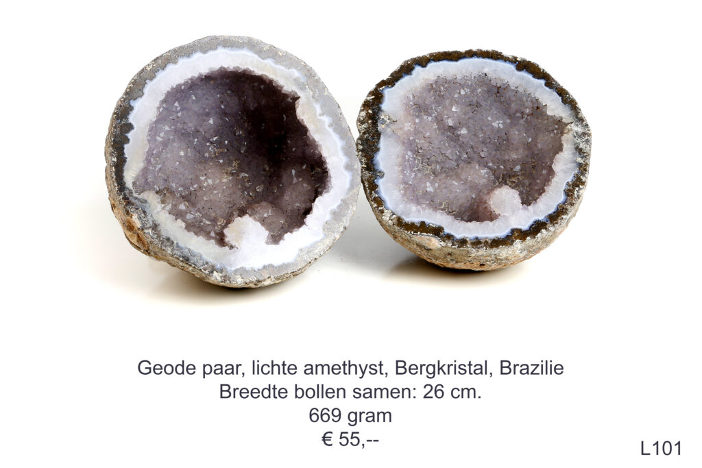 Agaat geode paartje