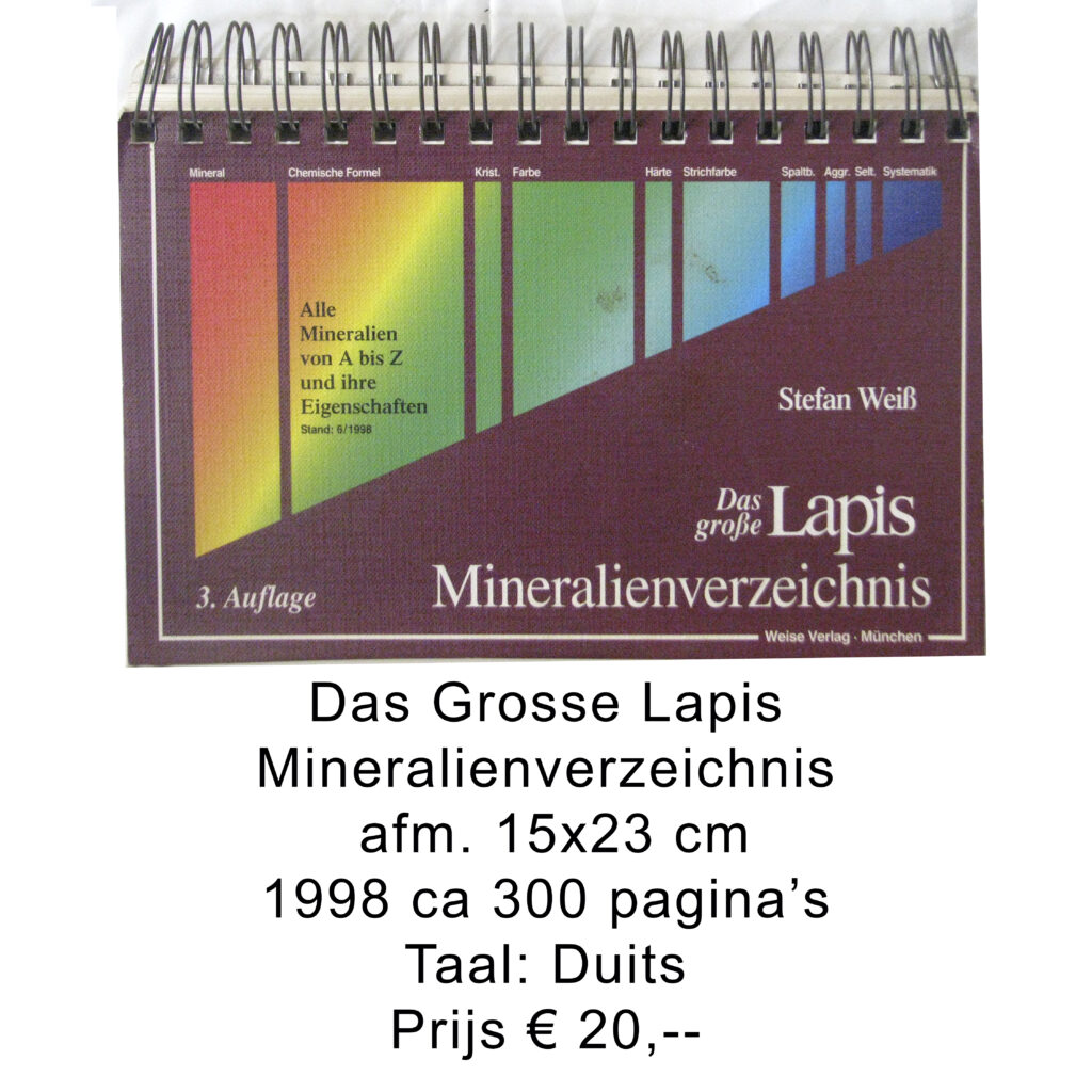 Das Grosse Lapis Mineralienverzeichnis