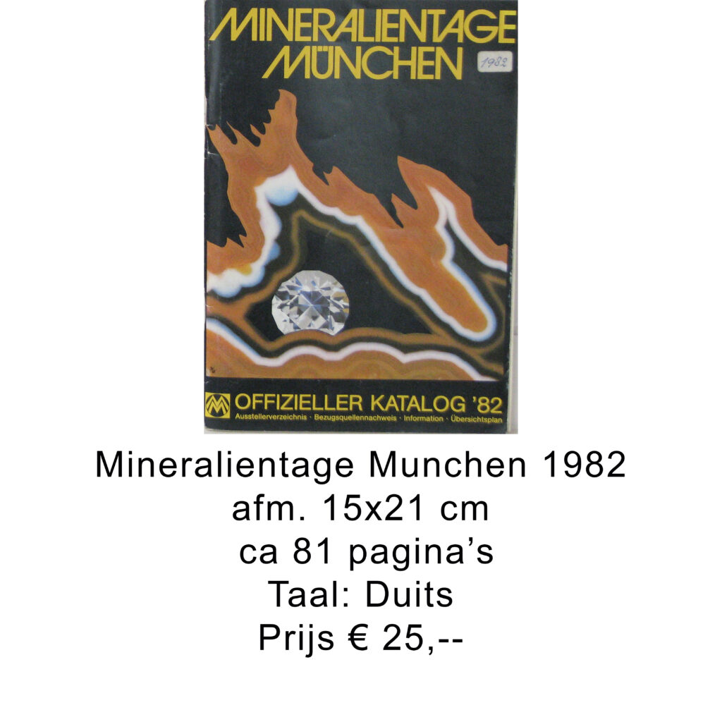 Mineralientage Munchen 1982