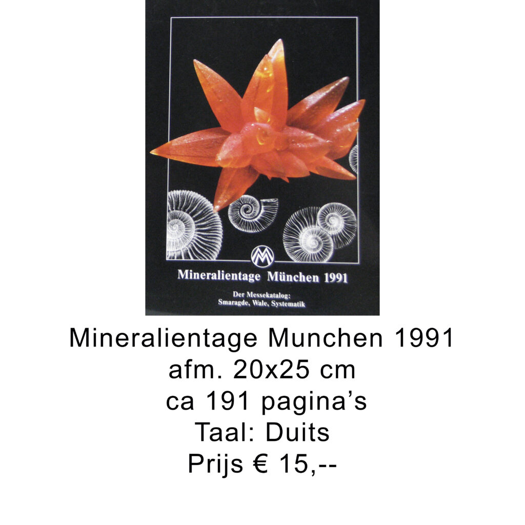 Mineralientage Munchen 1991